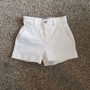 Everlane High Rise Cotton Twill Shorts